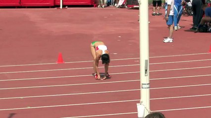 A beautiful Hungarian heptathlete's High Jump