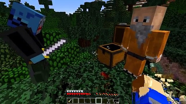 Minecraft Adventure - Sharky and Scuba Steve -FIGHTING KUNG FU PANDA