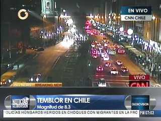 Decretan alerta de tsunami tras sismo de magnitud 8,3 en Chile