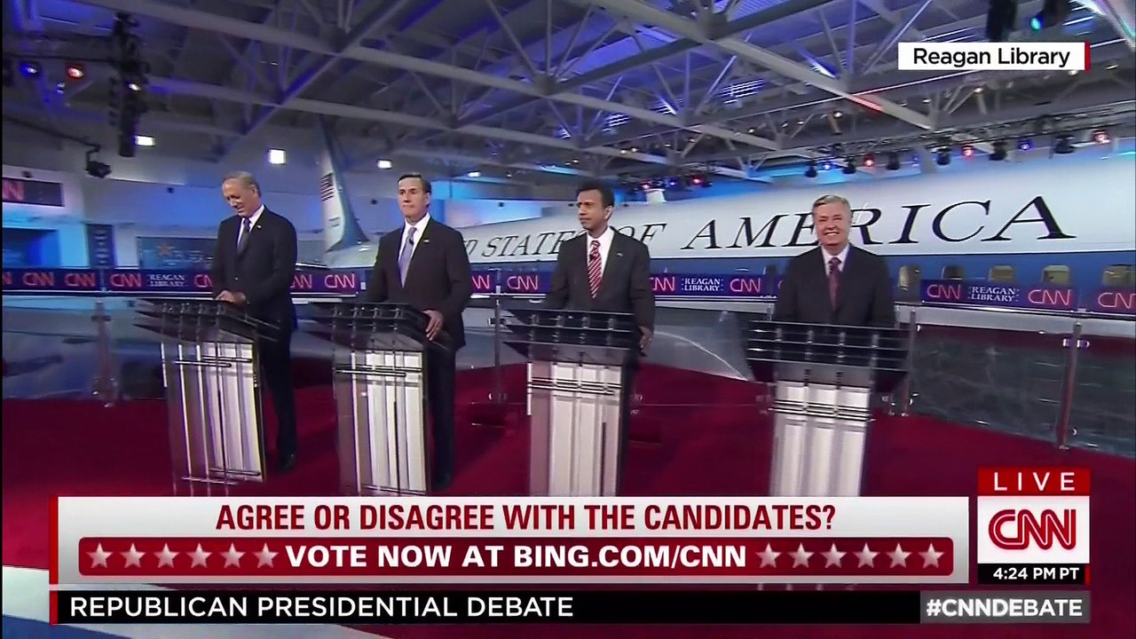 CNN's Republican primary debate. First round. Full HD. Part 3