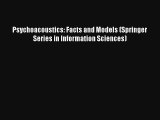 Read Psychoacoustics: Facts and Models (Springer Series in Information Sciences) Book Download