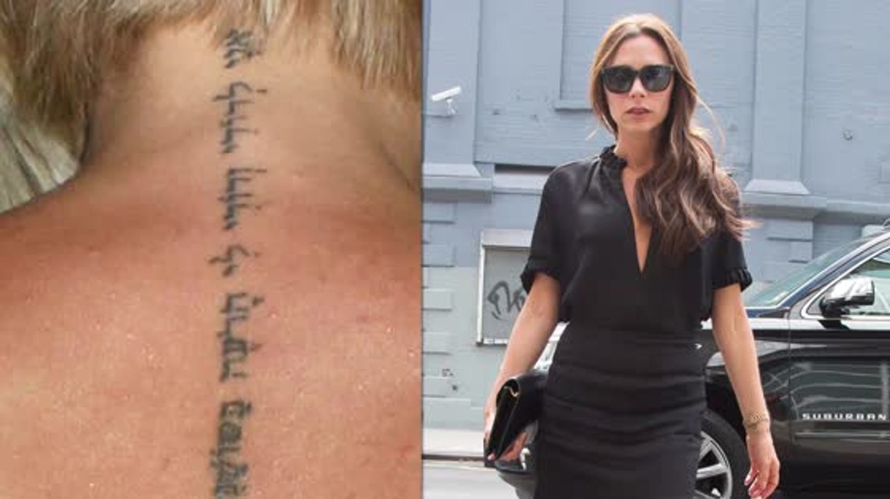 Victoria Beckham lässt sich ihr Tattoo entfernen