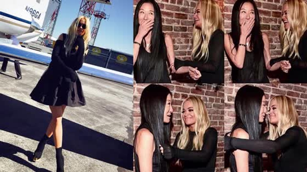 Rita Ora besuchte Vera Wang´s Show in einem sexy Outfit