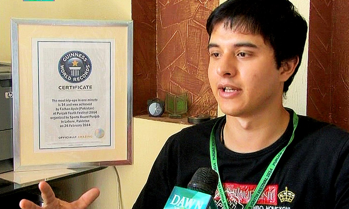 Farhan Ayub makes world record in freestyle Martial Arts