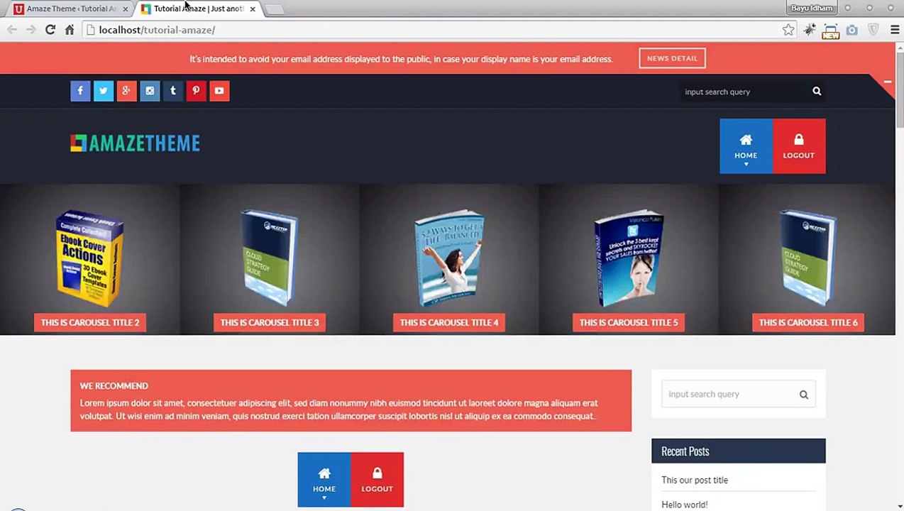 New AmazeTheme
