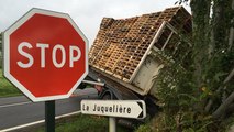 Choc entre un camion et un vélo