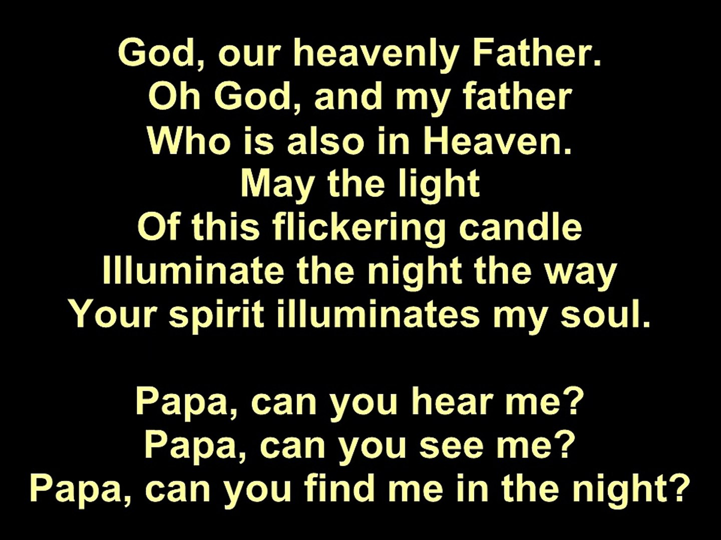 ⁣Barbra Streisand – Papa, Can You Hear Me Lyrics