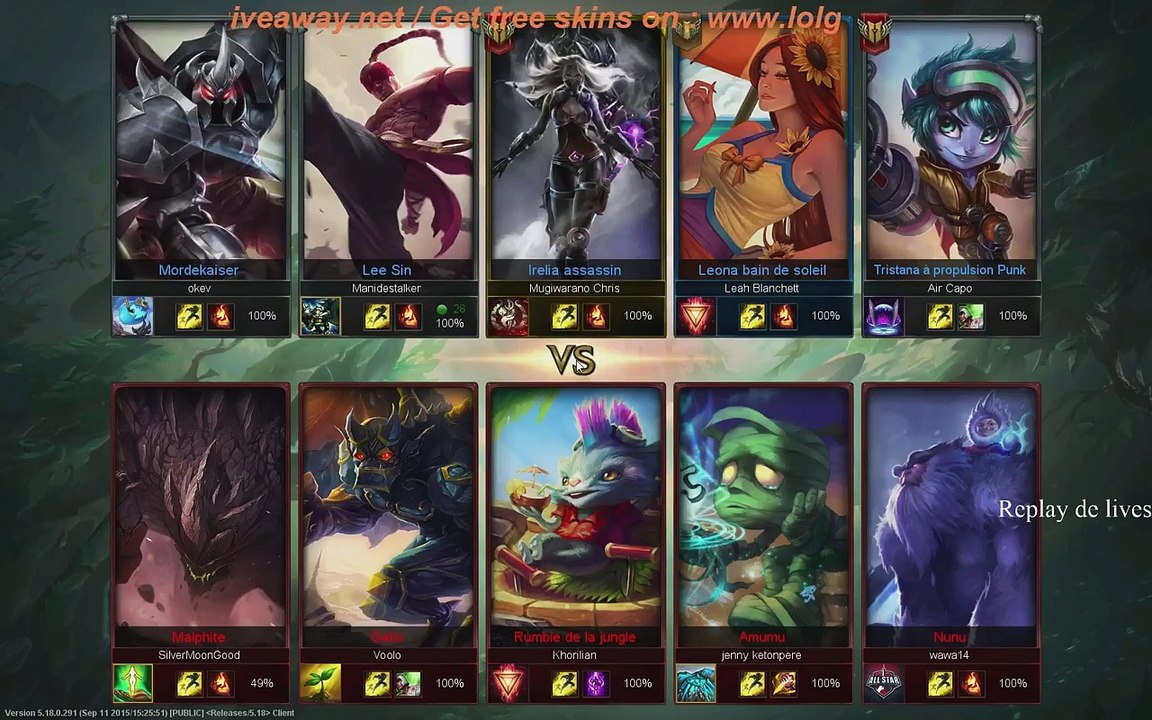 LolGiveAway Live (REPLAY) (2015-09-17 12:27:13 - 2015-09-17 17:48:37)