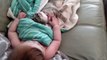 Cutest thing ever : a baby and a kitten sleeping together!