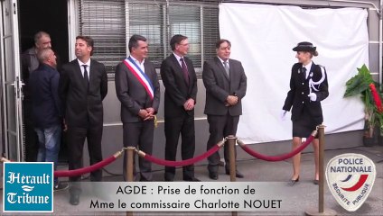 AGDE - 2015 - Le commissaire Charlotte NOUET a pris son commandement.