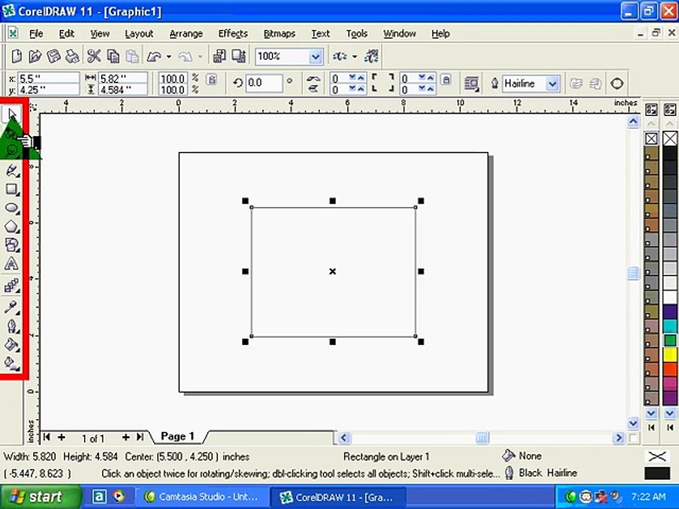 How to use Free Transform tool in coral draw urdu/hindi tutorial