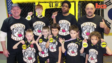 Crianças mostram disposição em treinos de MMA