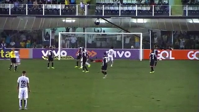 Santos 4 x 0 Atlético-MG - GOLS - Brasileirão 16 09 2015