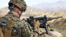 .50 Cal Machine Gun - Live Fire Training U.S. Marines
