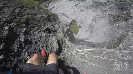 Course au somment des montagne en POV