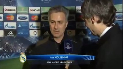Galatasaray Vs Real Madrid 3-2 [3-5] - Jose Mourinho Interview - April 9 2013 - [High Quality]