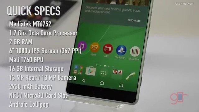 Sony Xperia C5 Ultra Dual Unboxing & Overview -