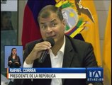 Correa se solidariza con Chile tras el terremoto de 8.4 grados