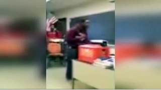 TEACHER SNAPS IN CLASS and Student throws chair at teacher