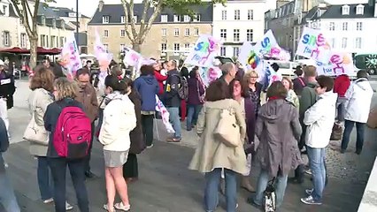 Réforme du collège. 150 manifestants à Vannes (Le Télégramme)