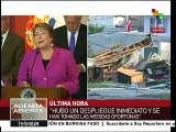 Michelle Bachelet informa de la situación de Chile luego del terremoto