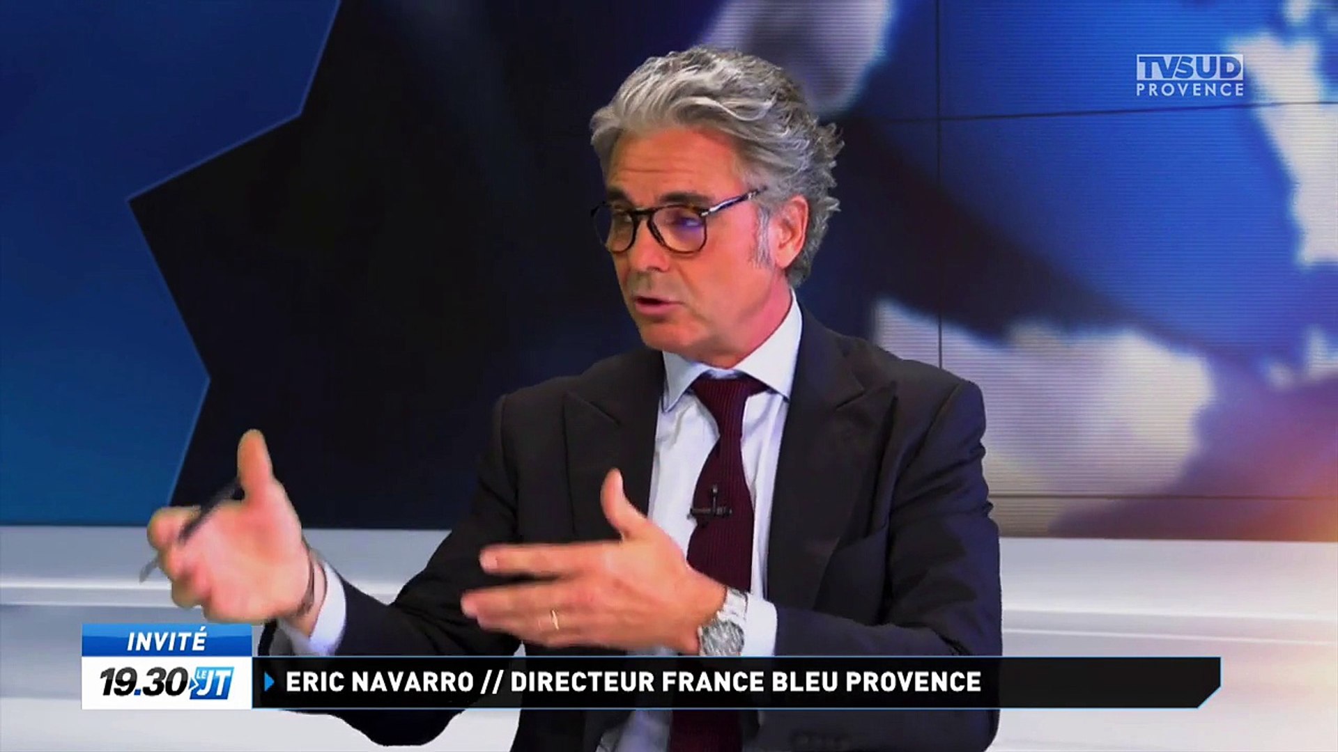 Eric Navarro, directeur de France Bleu Provence, invité de TV SUD Provence  - Vidéo Dailymotion