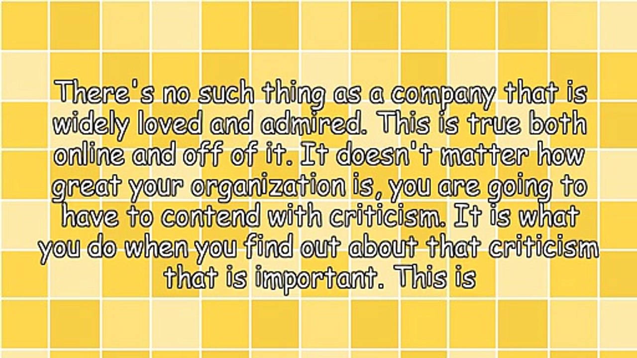 How To Deal With Criticism In Online Marketing