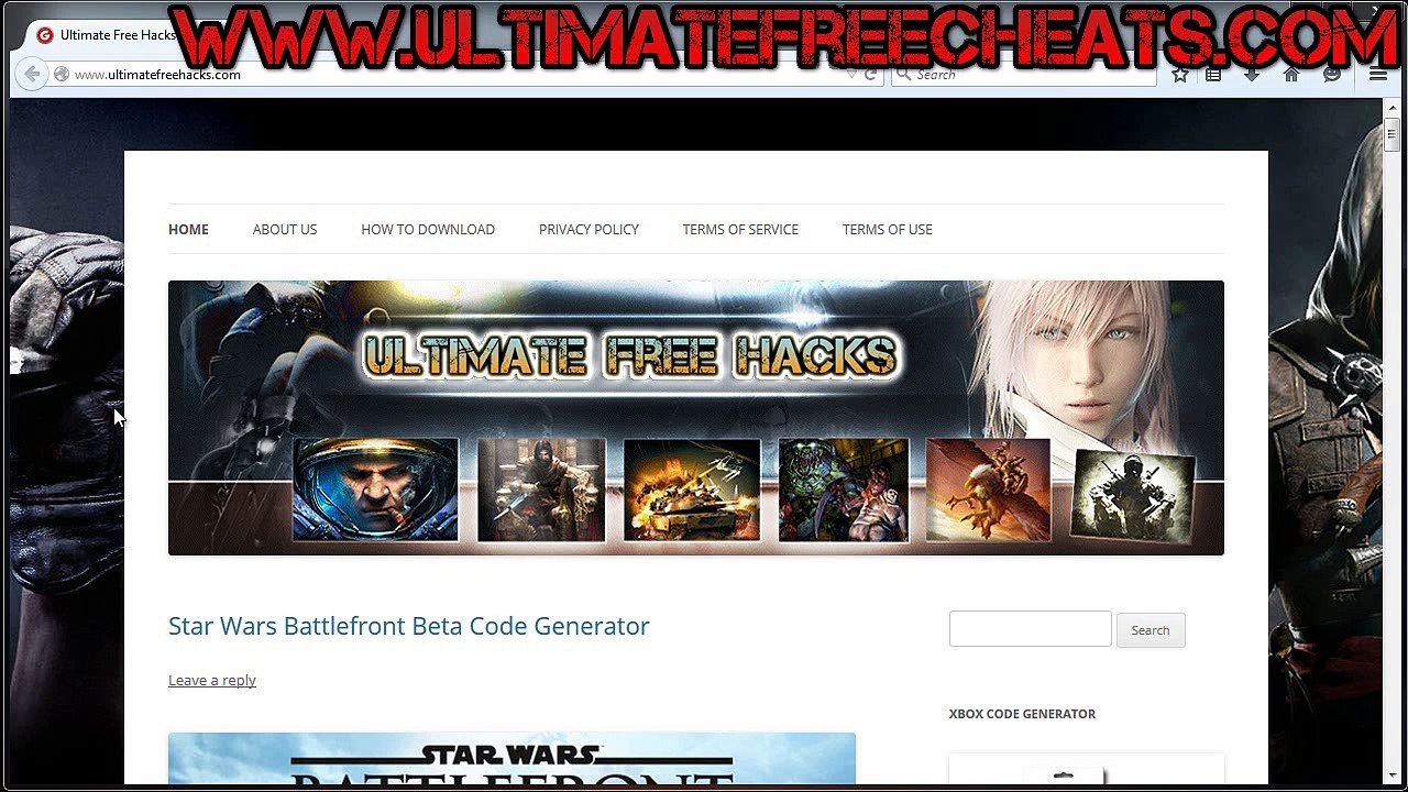 Get Free Star Wars Battlefront Code Generator