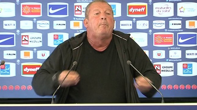 Rolland Courbis avant SMC vs MHSC (6ème journée L1)