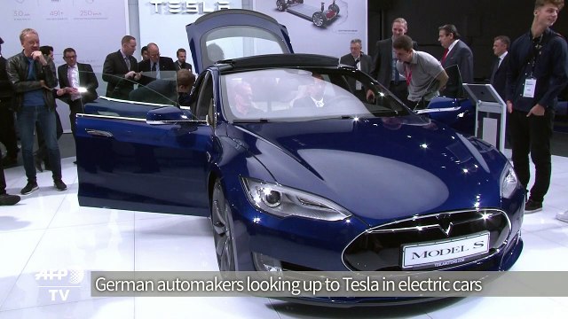 German automakers take on Tesla in electric cars