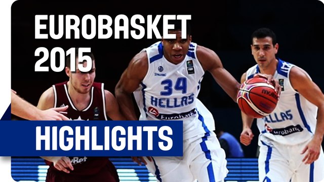 Greece v Latvia - Classification 5-8 - Game Highlights - EuroBasket 2015