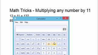 Math Trick | How to multiply any number by 11 easily