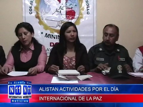 N11 Informativo ALISTAN ACTIVIDADES POR EL DIA INTERNACIONAL DE LA PAZ