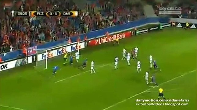 1-0 Tomas Horava Goal | Viktoria Plzen v. Dinamo Minsk 17.09.2015 HD