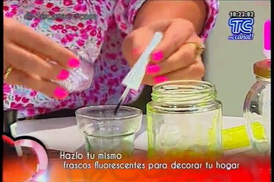 De Casa En Casa - MANUALIDADES: Frascos Fluorescentes