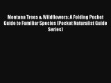 Read Montana Trees & Wildflowers: A Folding Pocket Guide to Familiar Species (Pocket Naturalist