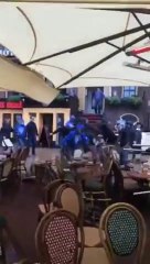 Fans Marseille slopen terras in centrum Groningen