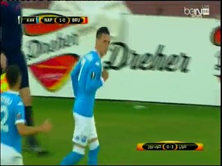 SSC Napoli‬ 3-0 ‪‎Club Bruges - but du 1er MT
