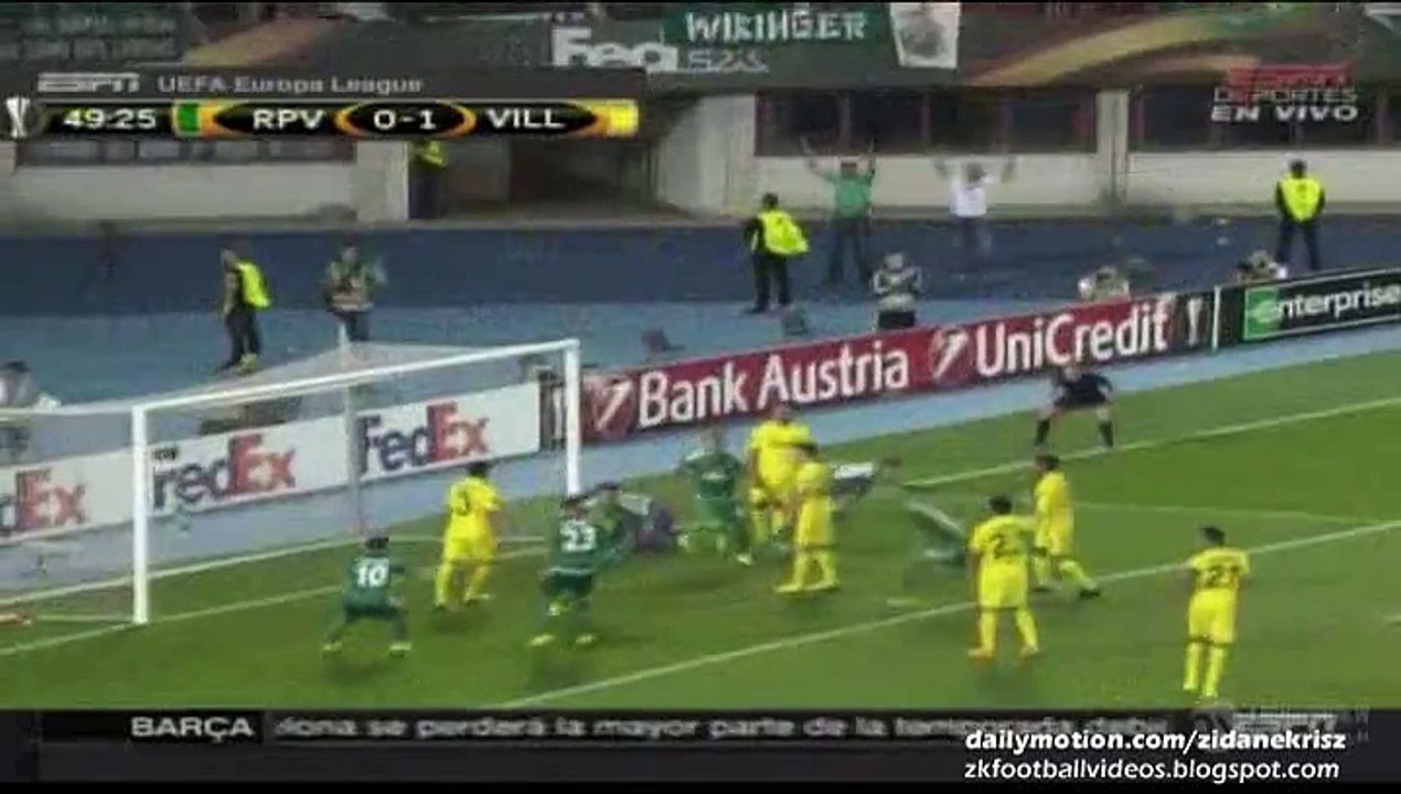 1-1 Stefan Schwab Goal | Rapid Wien v. Villarreal 17.09.2015 HD
