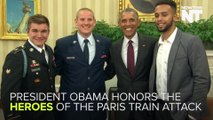 Obama Honors Heroes Of The Paris Train Attack