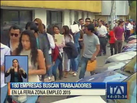 180 empresas buscan trabajadores en feria Zona Empleo 2015