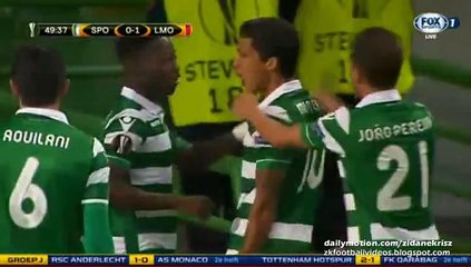 1-1 Fredy Montero Amazing Goal | Sporting Lisbon v. Locomotiv Moscow 17.09.2015 HD