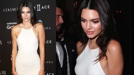 Kendall Jenner dévoile son piercing à la poitrine dans une robe transparente