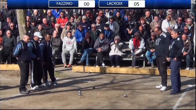 National à pétanque d'Agde 2015 : Quart LACROIX vs FAZZINO