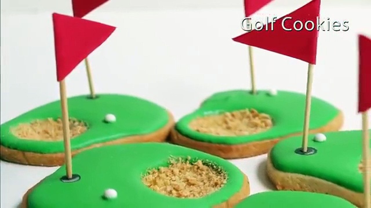 Golf Cookies For Father Via Sweet Ambs