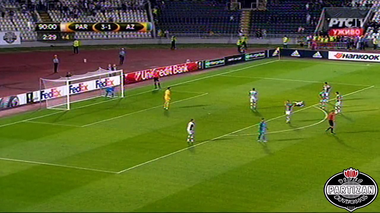 LE: FK Partizan - AZ Alkmaar 3:2 Henriksen 90+3' [17.09.2015.]