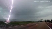Little Storm Chasing Going ON (Insane Lightning Strikes Caught On Camera)