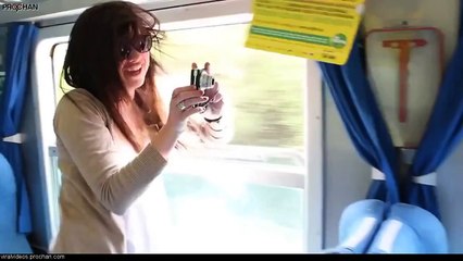 Girl Almost Loses Her Head!