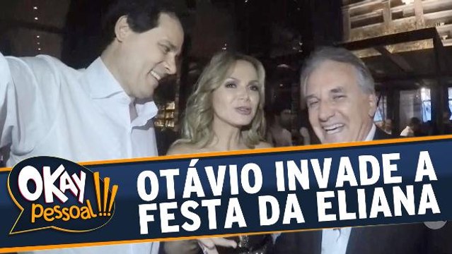 Otávio Mesquita invade a festa de 10 anos da Eliana aos domingos