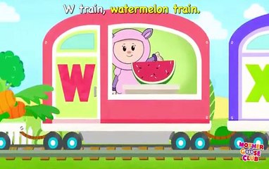 Alphabet Train Food Train -  Rhymes For Kids Alphabet Learning For Kids
